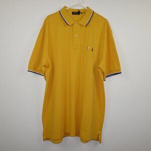 Polo Ralph Lauren Polo Shirt Big Men's Size XLT Yellow Cotton